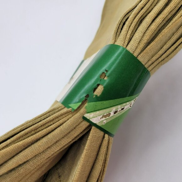 Vintage Men's Khaki Socks 6 Pair Fine Mercerized Cotton Packard Hosiery NOS - Picture 10 of 16